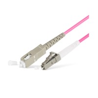Патч Корд Оптоволоконный SC/UPC-LC/UPC MM OM4 50/125 Simplex 3.0мм 1 м