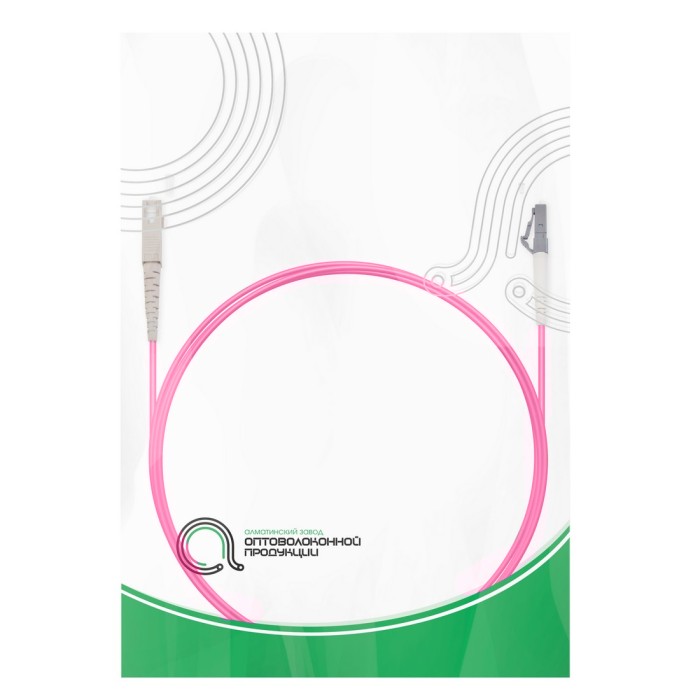 Патч Корд Оптоволоконный SC/UPC-LC/UPC MM OM4 50/125 Simplex 3.0мм 1 м