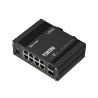 Сетевой шлюз Teltonika (КОММУТАТОР) TSW200 POE+ SWITCH 8 GBE, 2SFP,2 SFP PORTS