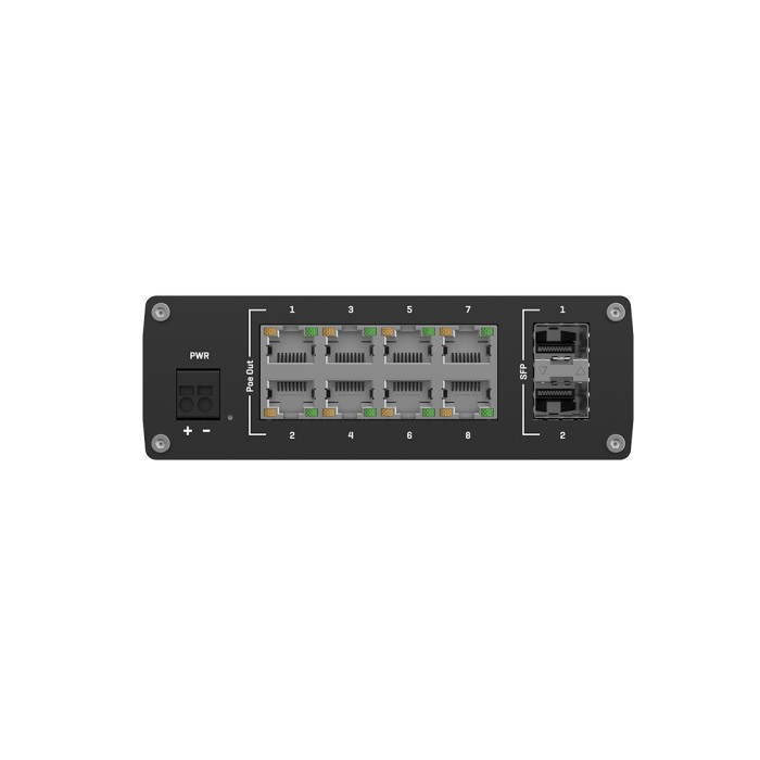 Сетевой шлюз Teltonika (КОММУТАТОР) TSW200 POE+ SWITCH 8 GBE, 2SFP,2 SFP PORTS