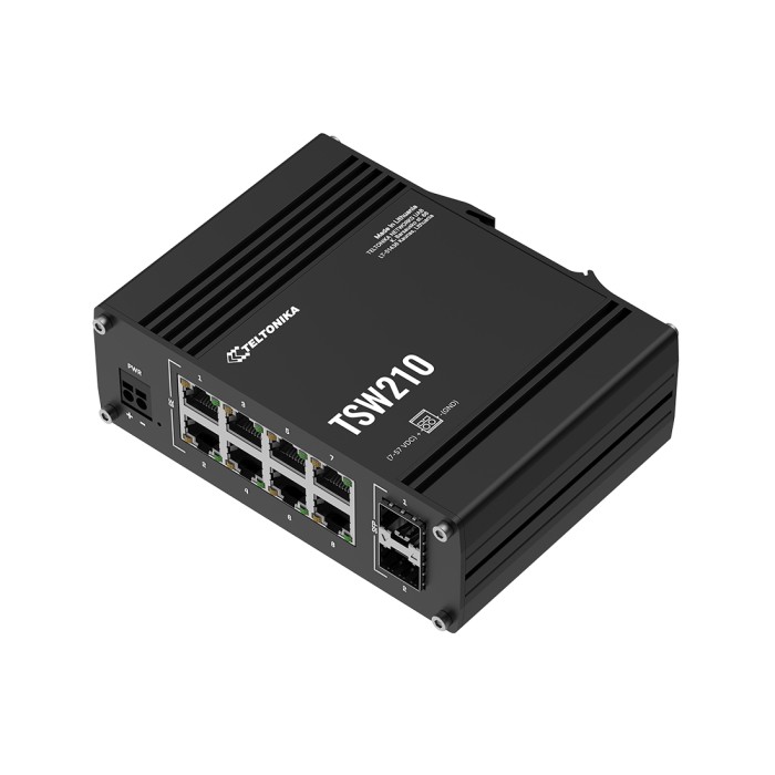 Неуправляемый промышленный коммутатор TSW210/8 10/100/1000, 2 SFP ports Switch