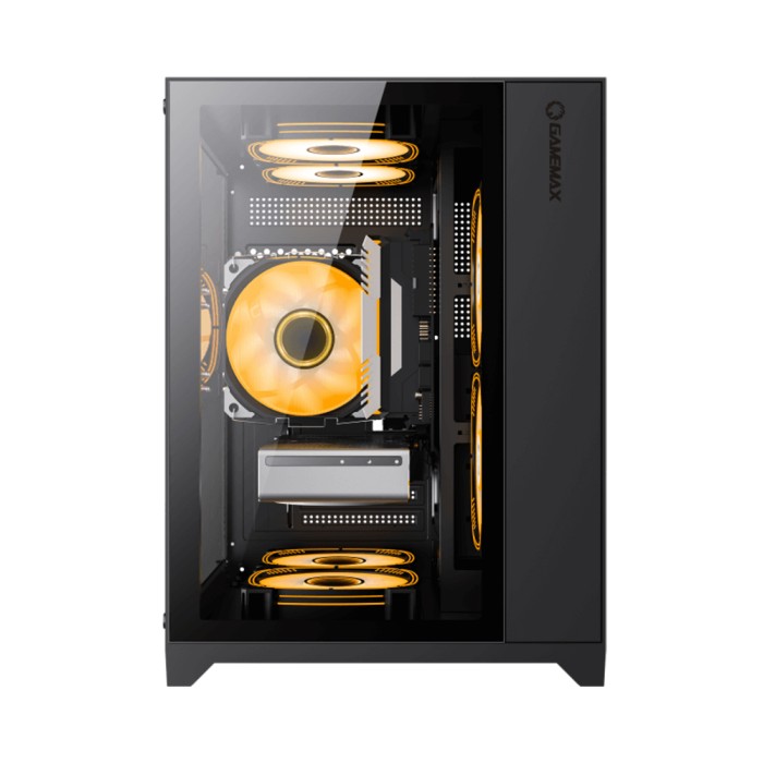 Компьютерный корпус Gamemax Infinity Mini 3 ARGB Fans + Controller Black без Б/П