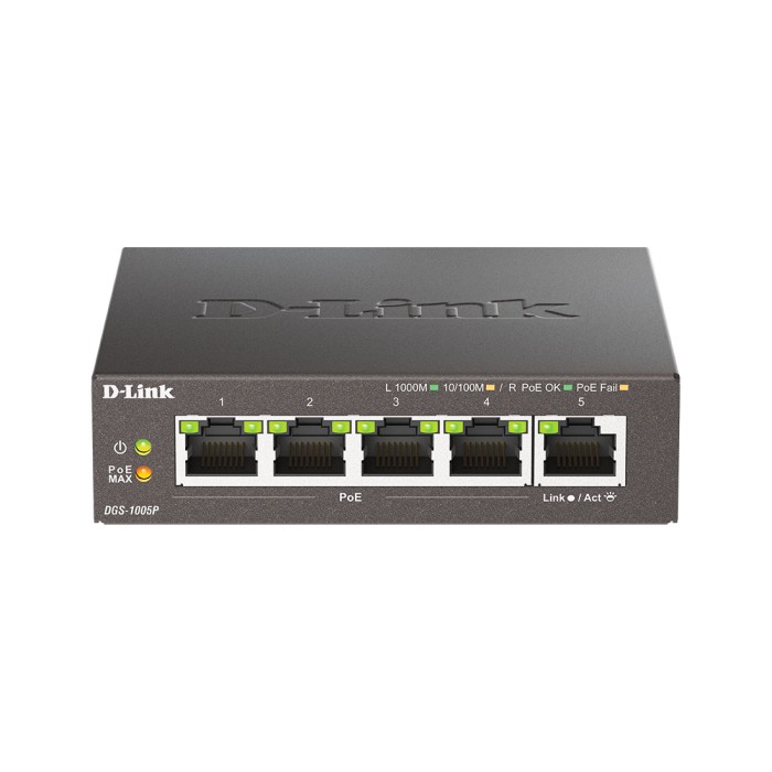 Коммутатор D-Link DGS-1005P/B3A