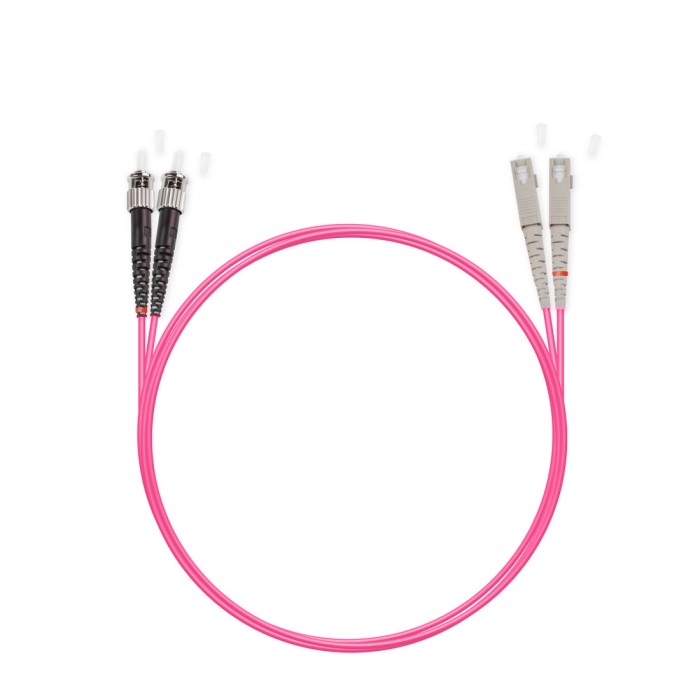 Патч Корд Оптоволоконный SC/UPC-ST/UPC MM OM4 50/125 Duplex 3.0мм 1 м