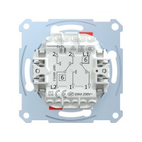 Переключатель мех-м MERTEN MTN3126-0000 D-Life 2 клавишный