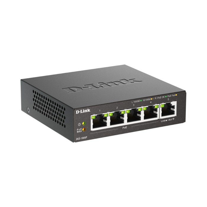 Коммутатор D-Link DGS-1005P/B3A