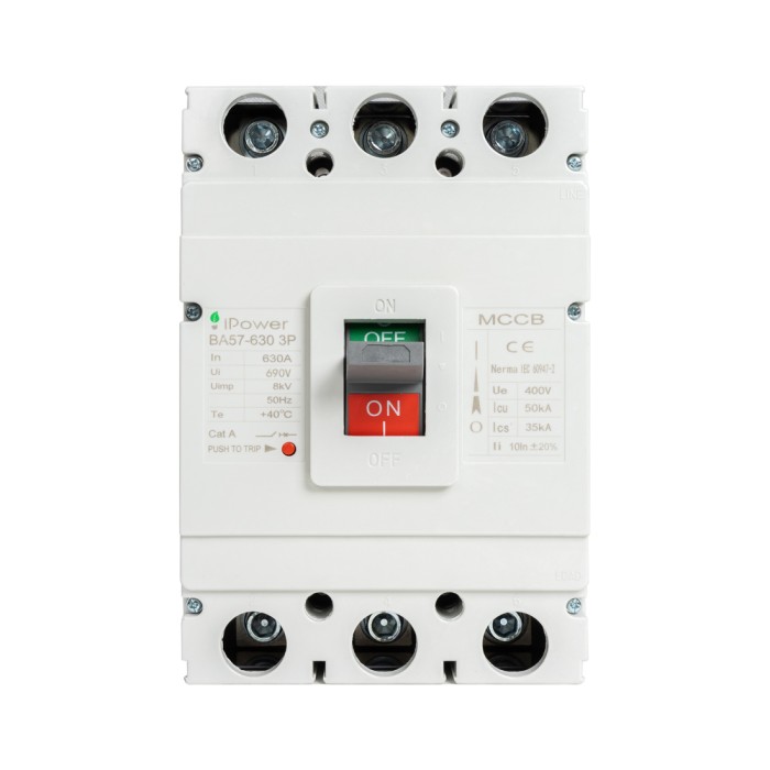 Автоматический выключатель iPower ВА57-630 3P 630A