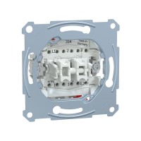 Переключатель мех-м MERTEN MTN3126-0000 D-Life 2 клавишный