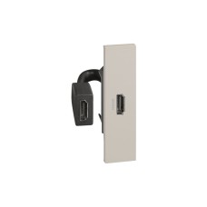 Лицевая панель Bticino KМ14 Living Now для розетки HDMI 1 модуль песочный