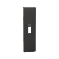 Лицевая панель Bticino KG10C Living Now USB зарядки 1 модуль черный