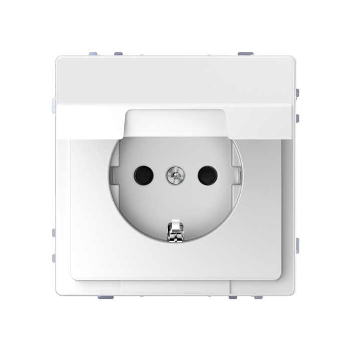 Розетка мех-м MERTEN MTN2310-6035 D-Life 16А с крышкой белый лотос