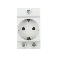 Розетка CHINT AC30-111 с ЗК на DIN-рейку