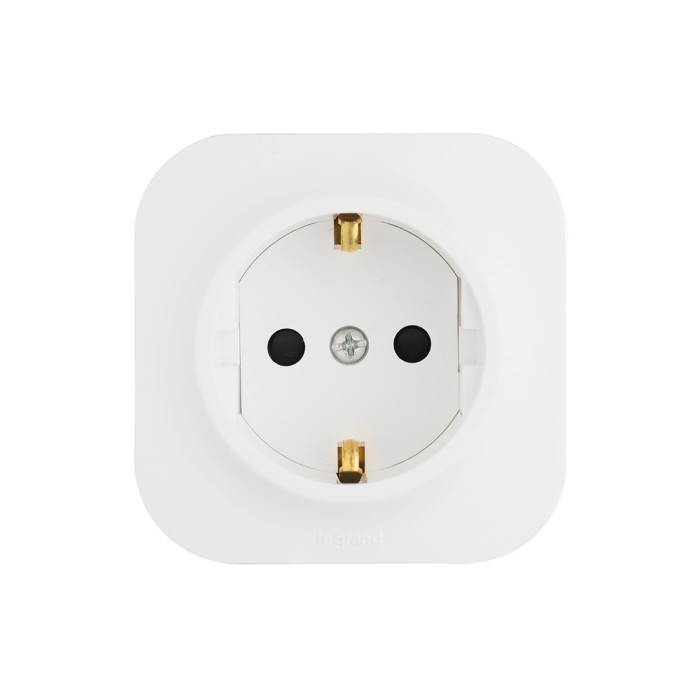 Розетка с зк с зш Legrand Forix 16A 250В IP20 накладная белый