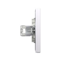 Розетка двойная компьютерная SE EPH4800121 Asfora RJ45 кат. 6 в сборе белый