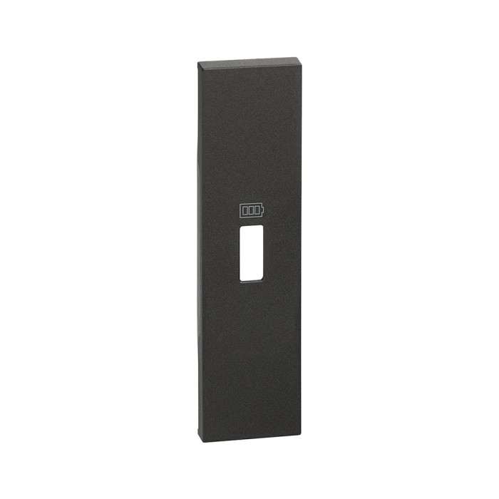 Лицевая панель Bticino KG10C Living Now USB зарядки 1 модуль черный