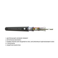 Кабель оптоволоконный ОККМC-0,22(G.652.D)-8-6кН