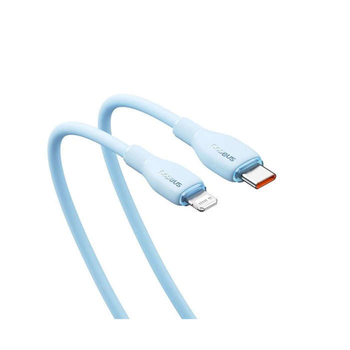 Интерфейсный кабель Baseus Pudding Type-C to iP 20W 2m Blue (P10355701311-B2)
