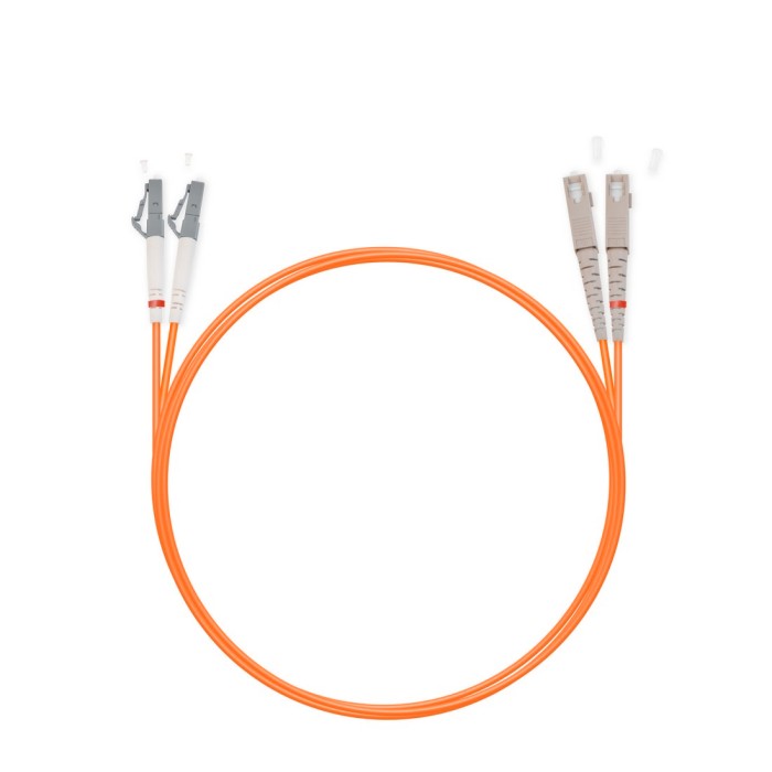 Патч Корд Оптоволоконный SC/UPC-LC/UPC MM OM1 62.5/125 Duplex 3.0мм 1 м