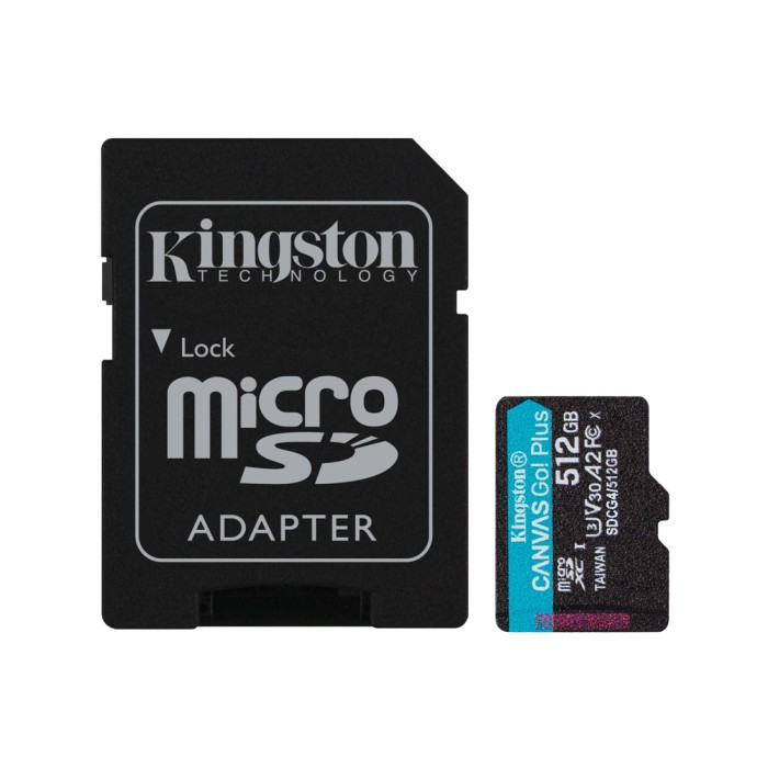 Карта памяти Kingston SDCG4/512GB Canvas Go Plus A2 U3 V30 512GB