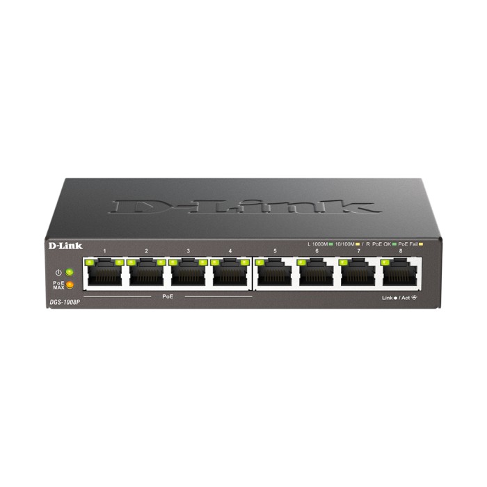 Коммутатор D-Link DGS-1008P/F3A