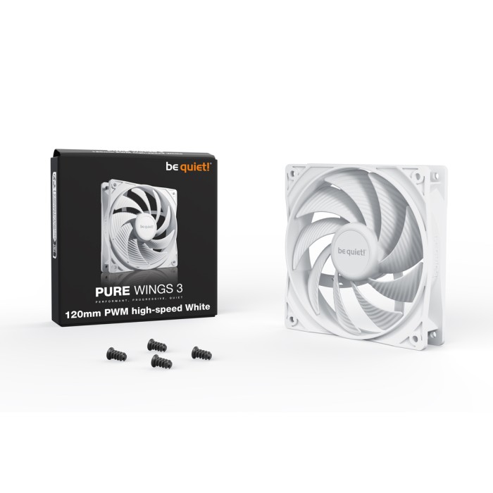 Вентилятор для компьютерного корпуса Bequiet! Pure Wings 3 120mm PWM high-speed White