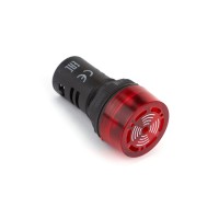 Сигнализатор звуковой CHINT ND16-22FS 22 мм красный LED АС220В