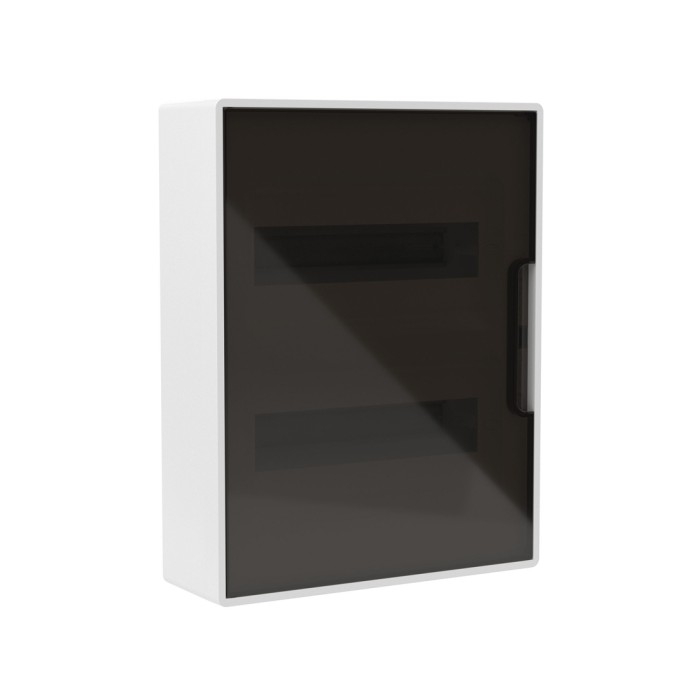 Щиток настенный FRAME белый DKC F24W1WD 24 модуля с тонированной дверцей
