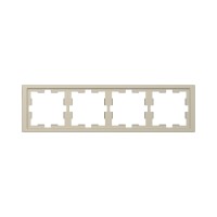 Рамка MERTEN MTN4040-6533 D-Life 4 постовая сахара