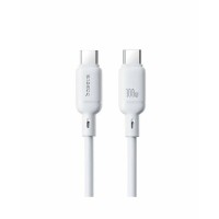Интерфейсный кабель Baseus Silky Type-C to Type-C 100W 2m White (P10377704213-01)