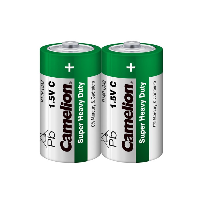 Батарейка CAMELION Super Heavy Duty R14P-SP2G 2 шт. в плёнке