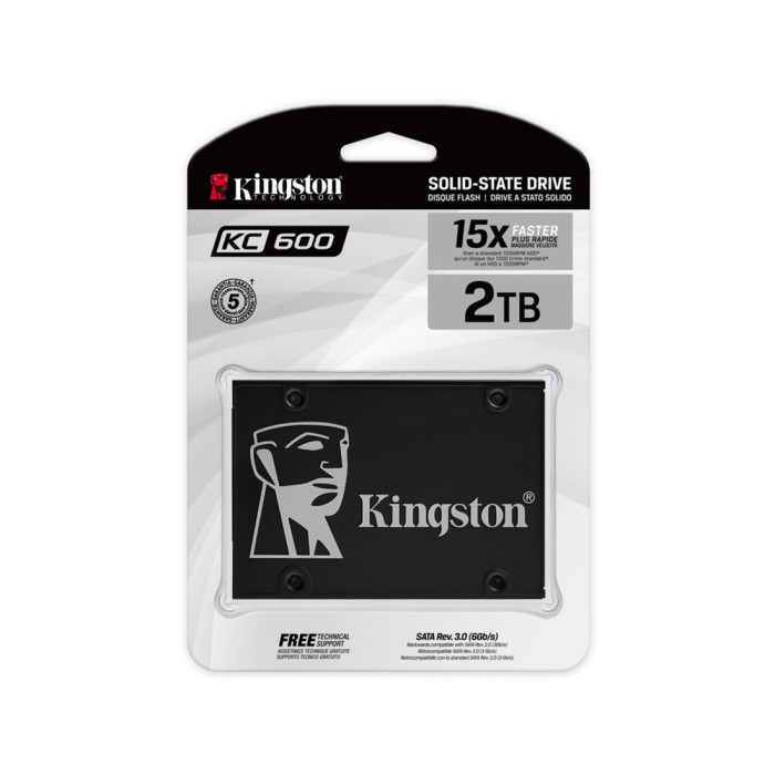 Твердотельный накопитель SSD Kingston SKC600/2048G SATA III 2.5"