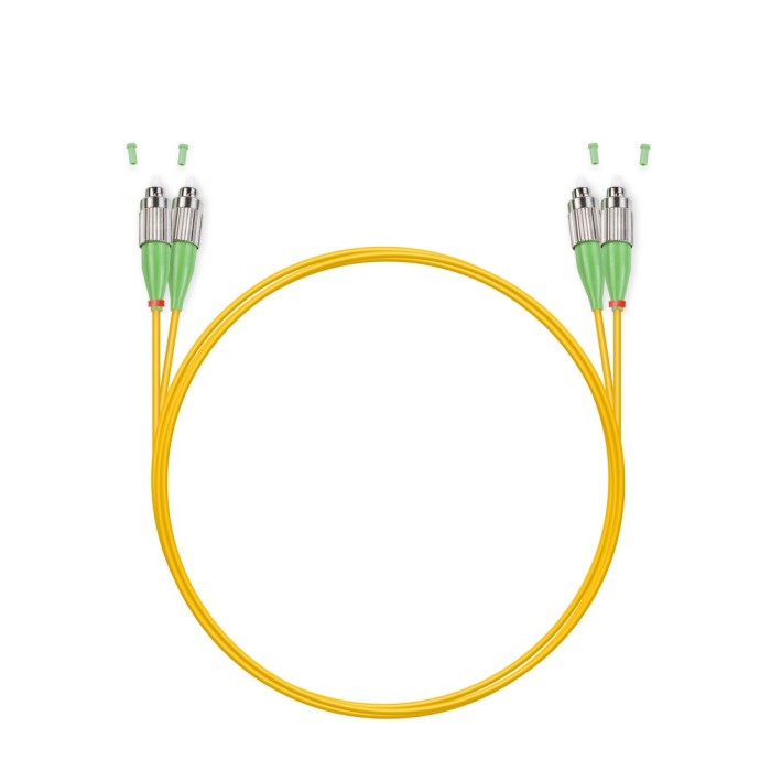 Патч Корд Оптоволоконный FC/APC-FC/APC SM 9/125 Duplex 3.0мм 1 м