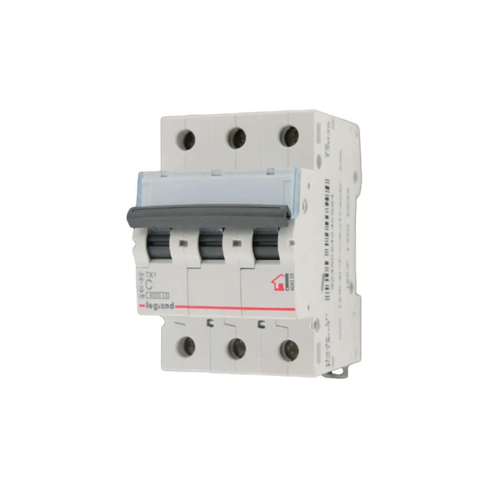Автоматический выключатель Legrand 404053 3П С 6A TX3 6000 6kA
