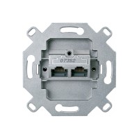 Компьютерная розетка RJ45 мех-м MERTEN MTN465706 х2 8/8 кат. 6