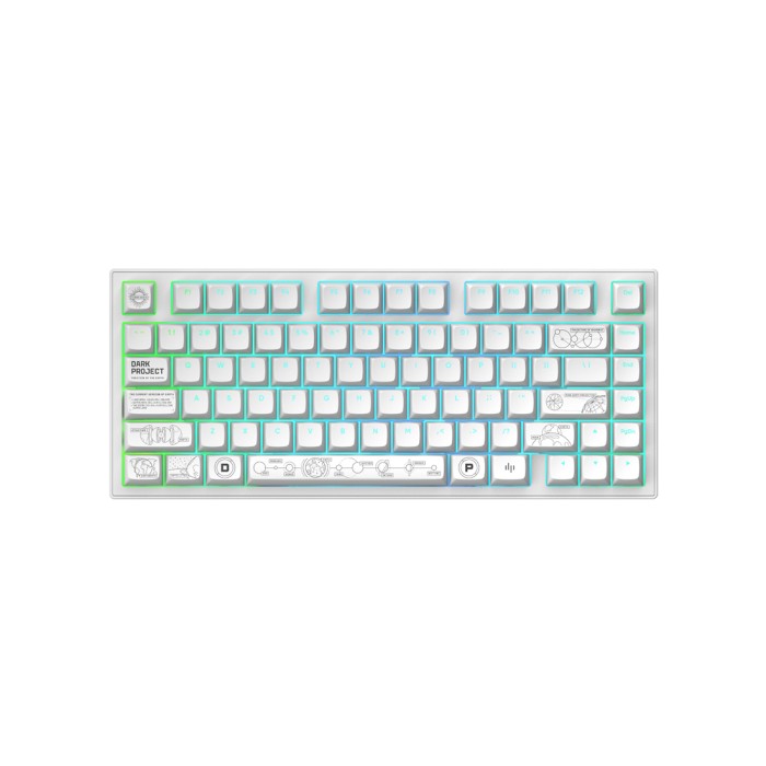 Клавиатура Dark Project ALU81A Terra Nova White