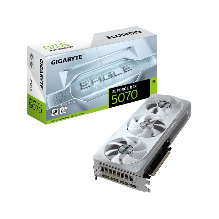 Видеокарта Gigabyte (GV-N5070EAGLEOC ICE-12GD) RTX5070 EAGLE OC ICE 12G