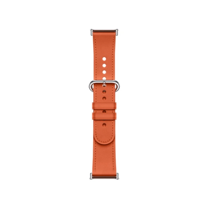 Кожаный сменный браслет Xiaomi Leather Quick Release Strap Coral orange