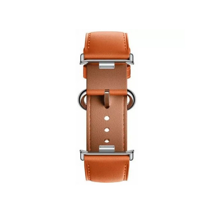 Кожаный сменный браслет Xiaomi Leather Quick Release Strap Coral orange