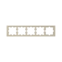 Рамка MERTEN MTN4050-6533 D-Life 5 постовая сахара
