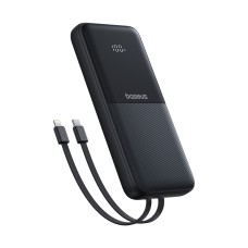 Портативный внешний аккумулятор Baseus Lipow Dual-Cable 10000mAh 22.5W Black (P10079101123-00)