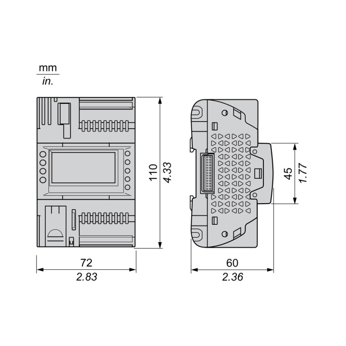 ПЛК М172 SE TM172PDG18R M172 дисплей 18 I/O ETH 2 MODBUS