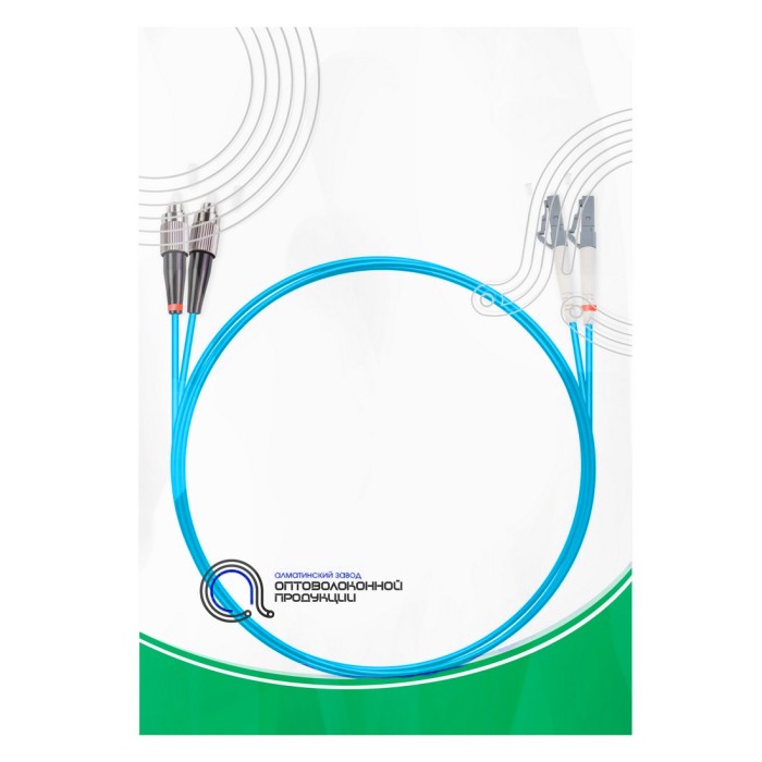 Патч Корд Оптоволоконный FC/UPC-LC/UPC MM OM3 50/125 Duplex 3.0мм 1 м