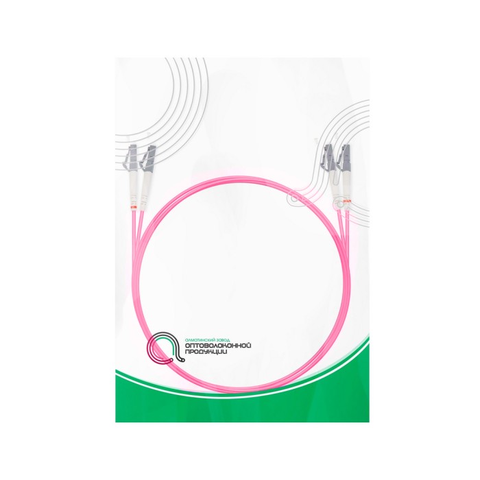 Патч Корд Оптоволоконный LC/UPC-LC/UPC MM OM4 50/125 Duplex 3.0мм 2 м
