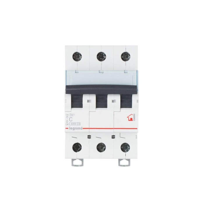 Автоматический выключатель Legrand 404054 3П С 10A TX3 6000 6kA