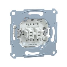Переключатель мех-м MERTEN MTN3115-0000 D-Life 2 клавишный