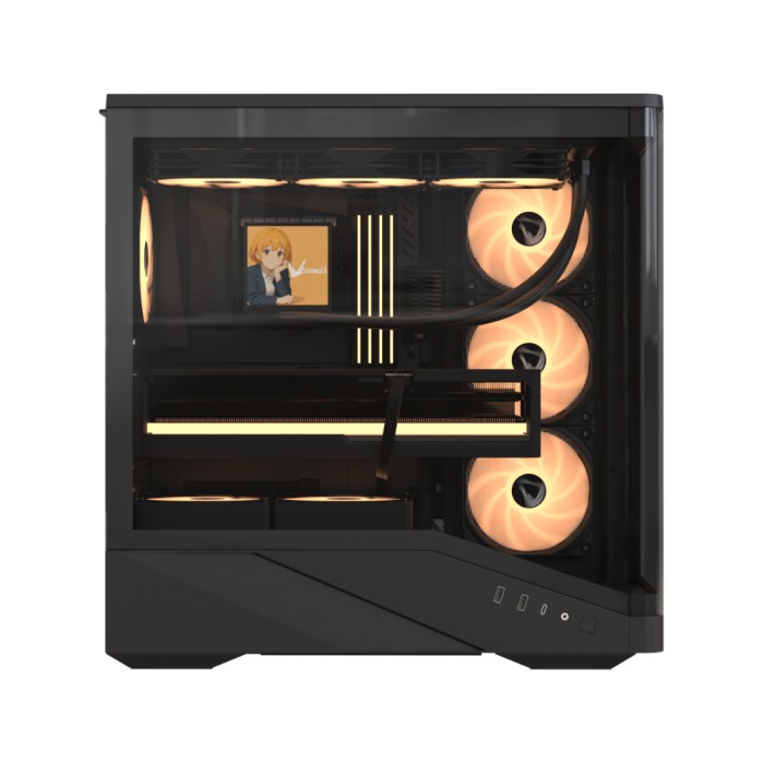 Компьютерный корпус Formula V Crystal U9 PA Black без Б/П