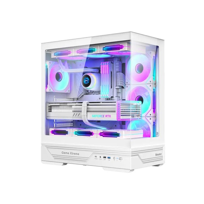 Компьютерный корпус Huntkey GX760A Fortune White без Б/П