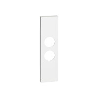 Лицевая панель Bticino KW09 Living Now для TV розеток с 2 отверстиями 1 модуль белый