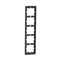 Рамка MERTEN MTN4050-6534 D-Life 5 постовая антрацит