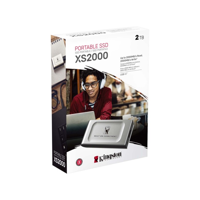 Внешний SSD диск Kingston 2TB XS2000 Серый
